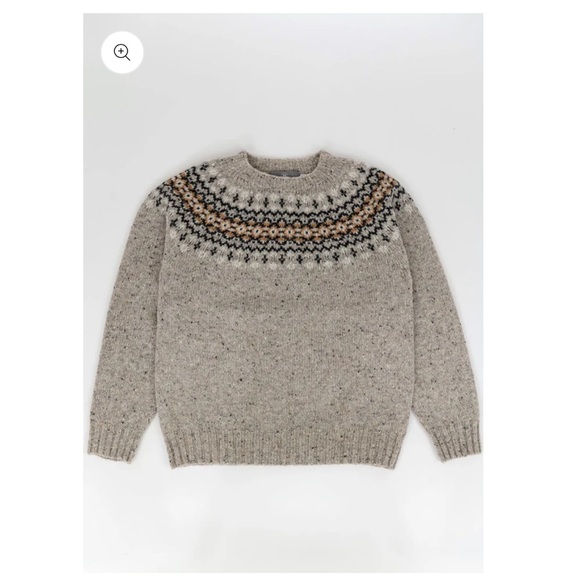 The Croft House Scottish Wool Fair Isle Sweater Size Small - Picture 7 of 15